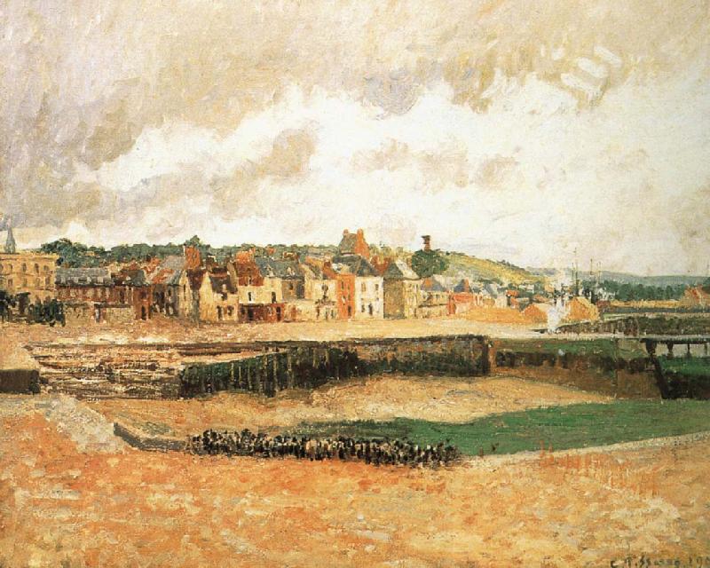 Camille Pissarro Fishing port oil painting picture